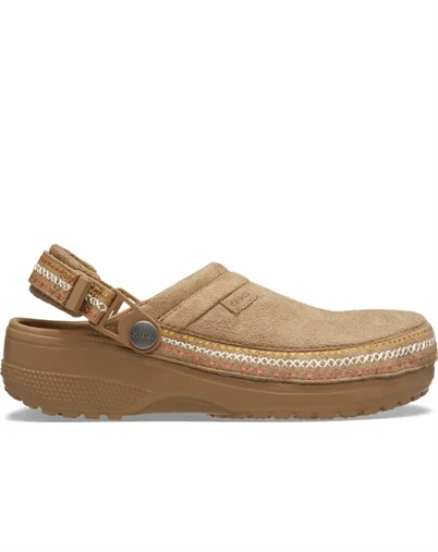 Crocs - Crafted Vegan Suede Stitch Clog - Sepia